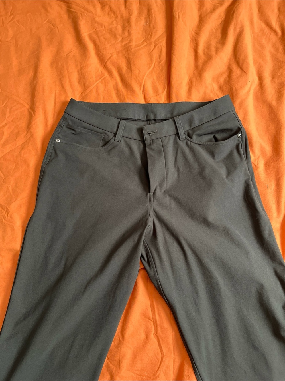 lululemon athletica Men's Dark Gray Stretch Chinos